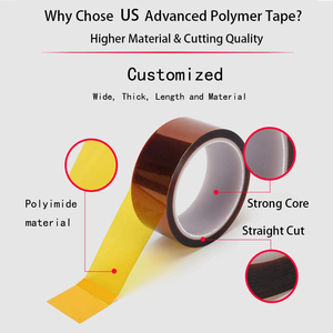 High Temperature Heat Resistant Transfer Thermal Sublimation PCB BGA Electrical Pi Film Silicone Adhesive Hungley Polyimide <strong>Tape</strong> - Product Image 3