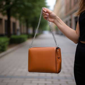 Catena in metallo ILAN per borsa 120cm x 6mm colore argento accessorio per borsa - Product Image 2