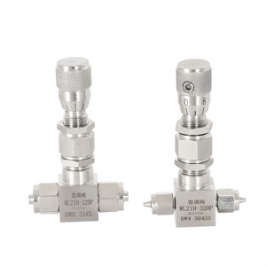 水煤气控制器 4/6/8/10/12mm 软管接头 微流量调节计量阀 304 不锈钢调节计量针阀 - Product Image 2