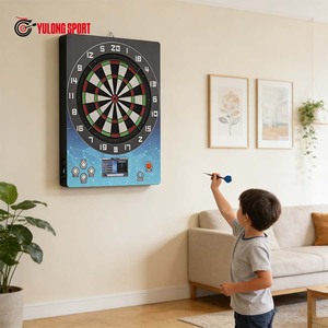 Consola de juego de dardos eléctrica portátil sin conexión, en stock, para colgar en la pared, mini máquina de dardos suaves para práctica informal en casa para adultos. - Product Image 5