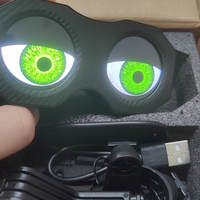 Luz Trasera LED para Motocicleta Universal, Diseño Ojos de Diablo, Control por Aplicación, Plástico ABS
