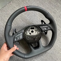Volant en Cuir Chaudement Vendu pour Audi S6 S7 A4 B8 B9 A5 A6 A7 C7 Q3 Q5 A3 S3 S8 R8, Accessoire Automobile