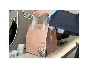 ถุงเก็บความร้อนสำหรับส่งอาหารแบบไม่ทอ ถุงหิ้วอาหารกลางวันแบบไม่ทอสำหรับร้านอาหาร - Product Image 2