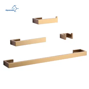Hot Selling Gold Stainless Steel 304 Bath Fittings Bathroom Accessories Hardware set for Bathroom