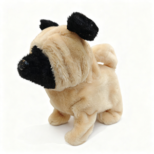 Yumuşak peluş elektrikli oyuncak köpek yavrusu, çocuklar ve evcil hayvan oyuncak olarak uygun, yürüyebilir ve havlayabilir gerçekçi bir köpek yavrusu. - Product Image 4