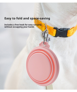 FishPrincess 350ml <span class=keywords><strong>Silicone</strong></span> per animali domestici ciotole pieghevole portatile cibo per cani contenitore acqua potabile alimentazione ciotola cibo per animali domestici - Product Image 3