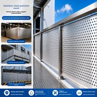 Panel de Aluminio Perforado con Acabado de Acero Inoxidable, Lámina Metálica para Decoración de Paredes y Techos, Suministro de Fábrica