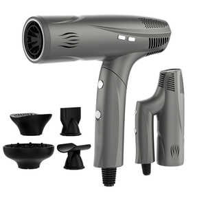 Sèche-cheveux sans brosse ionique pliable léger chaud et froid avec accessoires de diffuseur Sèche-cheveux - Product Image 1