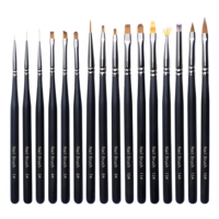Ensemble de pinceaux professionnels pour Nail Art et manucure, ensemble de brosses à ongles en Gel
