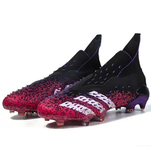 Chaussures de football haut de gamme AG crampons de football chaussures de football d'entraînement sportif pour hommes et jeunes