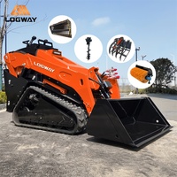 Exportqualität Kompaktlader LOGWAY mit 498mm Bodenfreiheit für Hofreinigungsarbeiten Stabiler Kompaktlader
