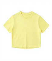 T-shirts courts côtelés personnalisés de haute qualité avec logo, très extensibles, ajustés, basiques, à manches courtes, pour femmes, tenue décontractée