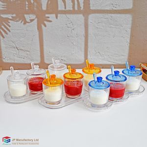 Sausflesjes Keuken Kruidenpottenset Zonnegeel Deksel & Lepel Schattige Kruidenpotjesset - Product Image 5