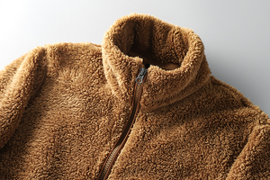 Manteaux d'hiver pour hommes, nouveau design, coupe oversize, chauds, motif ours en peluche, vestes courtes en <span class=keywords><strong>fourrure</strong></span>, logo personnalisé, style streetwear - Product Image 2