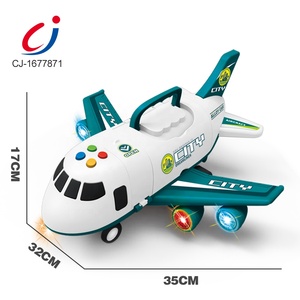 Avión de Juguete de Aleación para Modelismo, con Luz y Música, de Fricción, Deformable, Vehículo de Juguete Fundido a Presión, Estacionamiento - Product Image 5