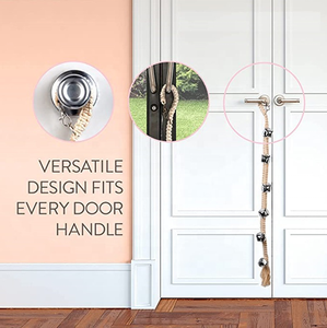 कुत्तों के लिए और पिल्लों के लिए प्राचीन घंटी फांसी दरवाजा घंटी पॉटी प्रशिक्षण कुत्तों के लिए घंटी की अंगूठी करने के लिए बाहर जाने के लिए - Product Image 6