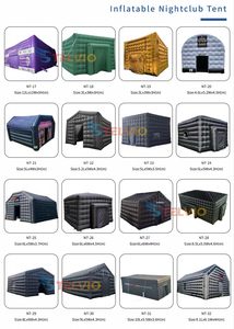 पोर्टेबल लार्ज पार्टी टेंट हाउस ब्लैक एलईडी लाइट डिस्को बार इन्फ्लैटेबल क्यूब टेंट इन्फ्लैटेबल नाइटक्लब इन्फ्लैटेबल मार्की - Product Image 6
