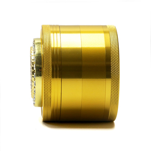 Sang Trọng Kim Cương Thiết Kế Mới Thuốc Lá Phụ Kiện 4-Hai Lớp Kẽm Hợp Kim Khói Thảo Mộc Máy Xay - Product Image 6