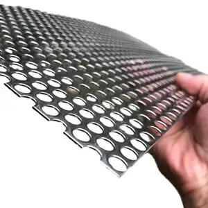 Custom Aperture Color Perforated Metal Mesh Speaker Grille Oblong Hole Perforated Metal Wire Mesh Shijiazhuang Lattice