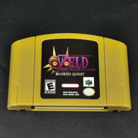 Légende de Zelda Ocarina of Time pour cartouche de jeu 64 bits avec boîte à coque dorée grise