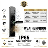 Cerradura Inteligente para el Hogar, Antirrobo, con Wi-Fi, Código Tuya TTlock para Almacenamiento en la Nube, Grado A9, Cerradura de Embutir de Aleación de Aluminio para Puertas de Acero/Vidrio