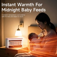Chauffage électrique silencieux pour chambre à coucher et chambre de bébé avec technologie de chauffage PTC, design tactile sécurisé et chaleur instantanée