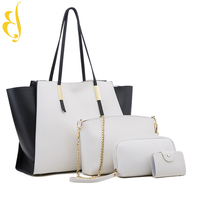 Haute qualité en cuir PU marque sac ensembles grande capacité sacs à bandoulière en cuir femmes mode sacs à main ensemble 4 pièces