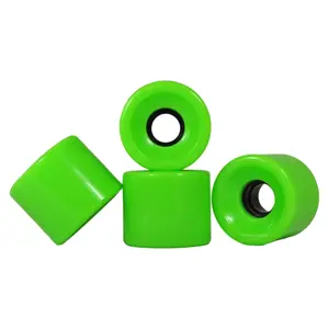 Hot Sale Pro Quality Square Lips Green Color 62x51mm 85% Rebound 85A Longboard Wheels for Long Board