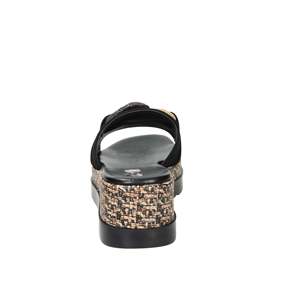 รองเท้าแตะส้นเตารีดสำหรับผู้หญิง Space Moda สีดำ รุ่น 50131-E5 รองเท้าส้นตึกแบบสวมใส่สบาย - Product Image 4
