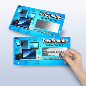 Tarjetas y Vales Rasca y Gana Personalizados para Adultos - Boletos de Lotería Rasca y Gana Impresos Digitalmente en Cartulina con Diseño Gratuito Promocional - Product Image 1