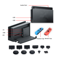 SYY Nouveau Kit Anti-Poussière en Silicone pour Console de Jeu, Cache Anti-Poussière, Bouchon Anti-Poussière pour Nintendo Switch