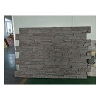NEU 2024 Usine de Chine Prix bon marché Faux imperméable Panneau mural extérieur artificiel 3d Castle Rock Pu Stone Pour la décoration d'hôtel