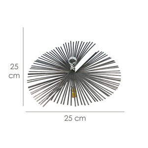 Spazzola per Camino in Acciaio, 250 mm, M12 - Product Image 2