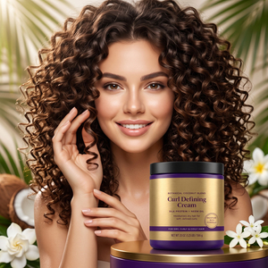 Private Label Haarstyling-Creme mit Kokosnuss und Seidenprotein, Neemöl, Anti-Frizz und Feuchtigkeitspflege für trockenes, lockiges und krauses Haar - Product Image 1