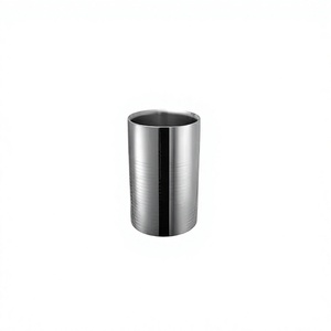 Stainless Steel <b>Wine</b> Ice Bucket | Industrial Style | Customizable Color Logo | Floral Pattern | Shape | Hotel Bar Restaurant - Product Image 1