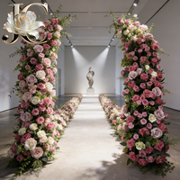 Chemin de table floral artificiel OLERAY pour mariage, décoration de table et allée pour événements et fêtes