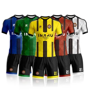 Factory Wholesale Thailand Quality Soccer Jersey Set Custom Soccer Uniform Sets Football Jersey Kit Summer Winter Unisex