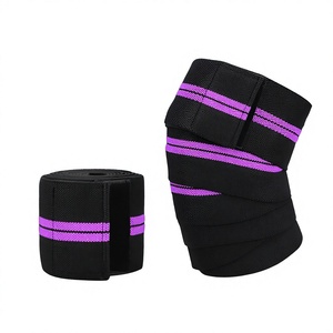 Manchons de genou en néoprène personnalisés, respirants, bande de compression, soutien pour la musculation, l'haltérophilie, l'entraînement en salle de sport - Product Image 3