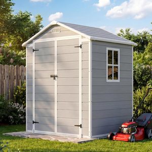 Abri de jardin étanche 4x6 pieds grande capacité, idéal pour ranger les outils d'été, avec plancher inclus - Vente chaude directe usine - Product Image 6