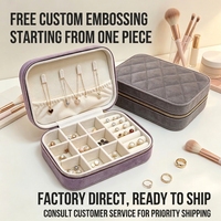 Étui de rangement cosmétique portable multifonction écologique en velours à motif géométrique vintage avec fermeture éclair pour maquillage et bijoux