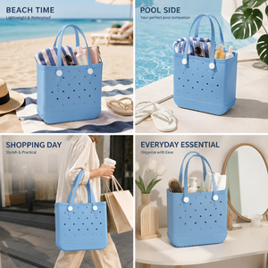 Bolsa de Mano Personalizada Moderna, Suave, Duradera, Ligera y Ecológica de EVA, Impermeable, para la Playa, con Logotipo de Frutas, Gran Capacidad, para Mujer - Product Image 4