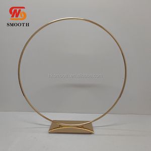 Soporte Circular para Flores de Alta Calidad, Dorado y Plateado, Centro de Mesa para Decoración de Bodas - Product Image 4
