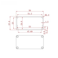 Boîtier de commande en aluminium extrudé OEM 56*28mm, anodisé IP54, châssis marin pour contrôleur de pompe à eau, électronique de navigation marine