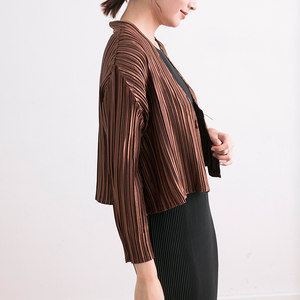 2019 Couleur unie Polyester Doux Style Décontracté Manteau <span class=keywords><strong>Grande</strong></span> <span class=keywords><strong>Taille</strong></span> S-5XL Blazer Dames Femmes Manteau - Product Image 4