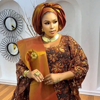 Robes de soirée africaines grande taille pour femmes, Dashiki, robe longue moulante sexy à paillettes, robe de soirée élégante pour mariage musulman turc