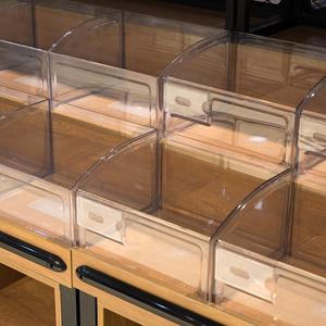 Thiết Kế Mới Bằng Gỗ Kệ Số Lượng Lớn Thực Phẩm Snack Container Bảng Cho Siêu Thị Và Snack Cửa Hàng Hiển Thị Snack Giá - Product Image 2