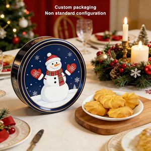 Boîte de biscuits de Noël OEM, biscuits <span class=keywords><strong>danois</strong></span> au beurre de Noël pour cadeau - Product Image 1