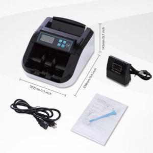 H-308 chúng tôi đô la Euro hóa đơn máy đếm, đa quốc gia điểm tiền mặt Detector - Product Image 6