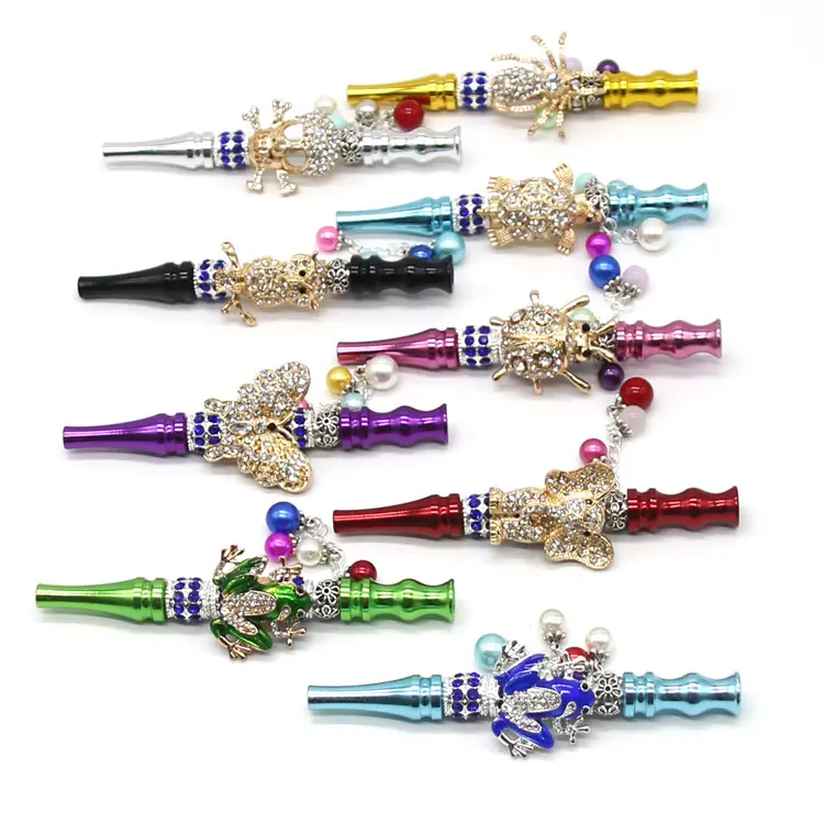 Cool Animal Pattern Metal Herb Weed Cigarette Mouthpiece Smoking Accessories Bling Blunt Holder