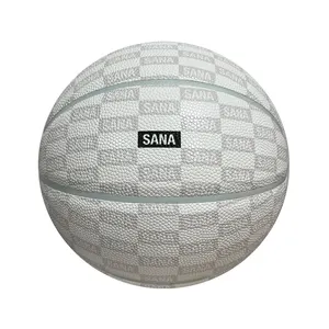 Fashion Ball Return Basketball Size 7 Pu Material Full Color Overall Printing Pattern Basketball Ball